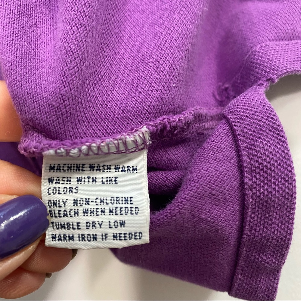 Ralph Lauren Polo Purple with Yellow Horse Logo Medium Unisex - Picture 5 of 11